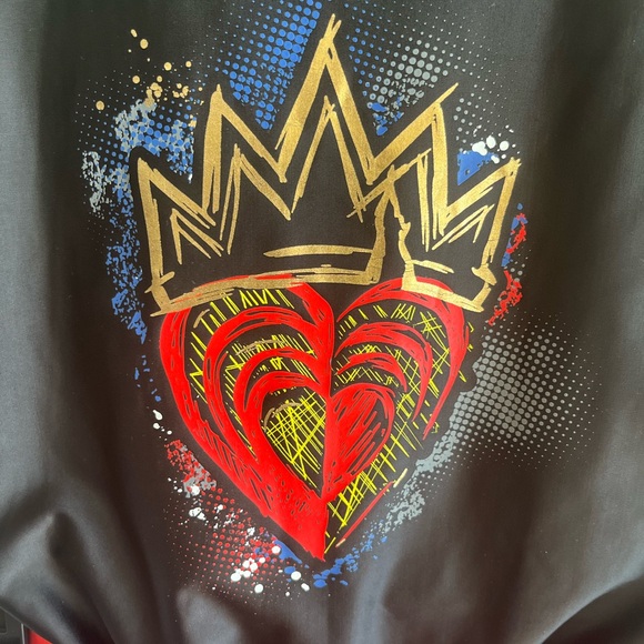 EUC Disney Descendants 3 “Evie” Theme Black & Blue Heart Costume size L (10/12) - Picture 3 of 7